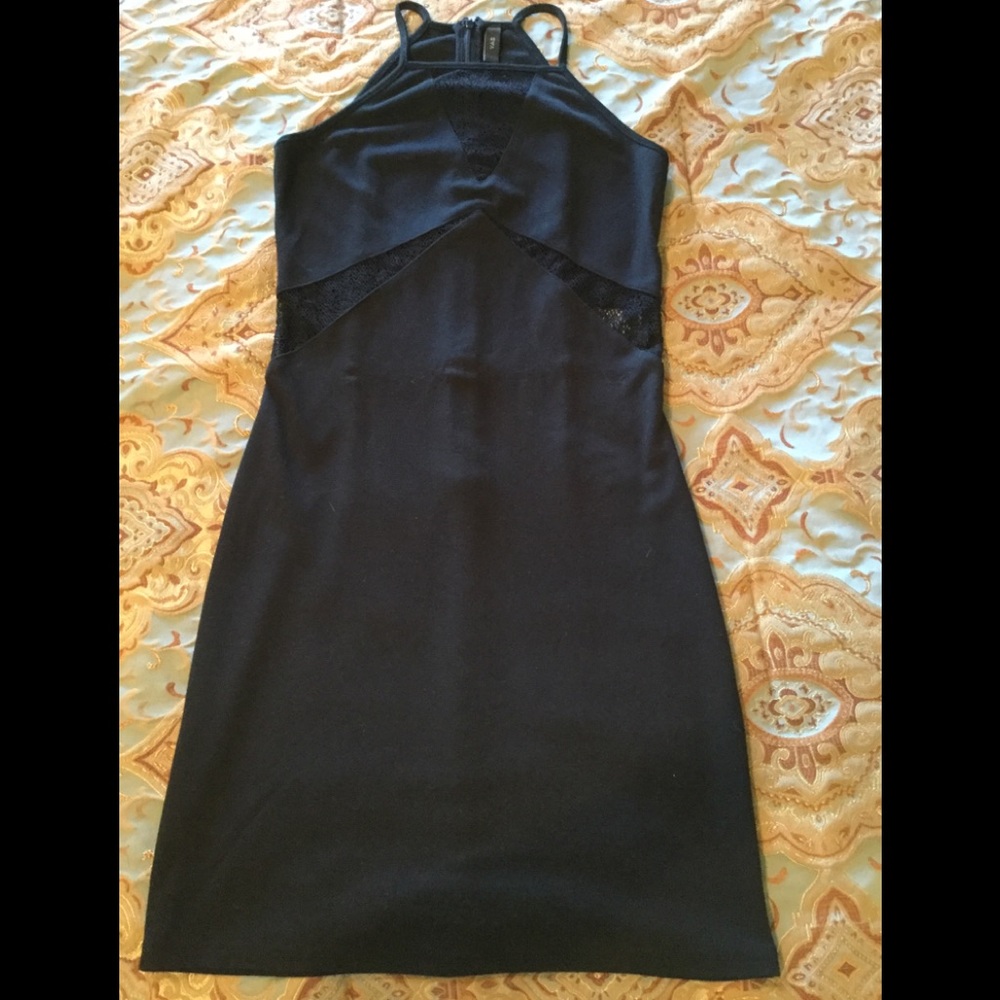 Y.A.S. Little Black Dress with lace detail.